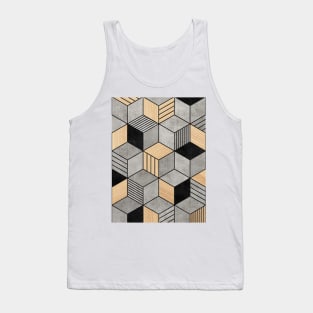 Concrete and Wood Cubes 2 Tank Top